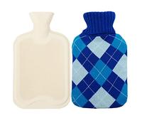 Borsa Dell Acqua Calda in Morbida Peluche Copertura/Maglia Copertura, Borsa Dell'Acqua Calda per Addominali, Schiena, Collo, Crampi E Sollievo Dal Dolore,Colore09,500ml