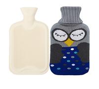 Borsa Dell Acqua Calda in Morbida Peluche Copertura/Maglia Copertura, Borsa Dell'Acqua Calda per Addominali, Schiena, Collo, Crampi E Sollievo Dal Dolore,Colore11,500ml