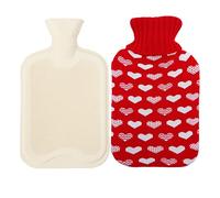 Borsa Dell Acqua Calda in Morbida Peluche Copertura/Maglia Copertura, Borsa Dell'Acqua Calda per Addominali, Schiena, Collo, Crampi E Sollievo Dal Dolore,Colore19,500ml