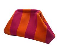 Borsa Della Frizione A Maglia Per Donne | Borsa Da Spiaggia A A Colori All'uncinetto Con Un Bacio-blocco | Borsa Da Sera Casual Per Festa, Vacanza, Estate, Viaggio, Apparizioni Eleganti