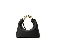 Borsa della frizione superiore della maniglia della pelle di capra per la piccola borsa a tracolla di Hobo delle donne con la maniglia della, nero