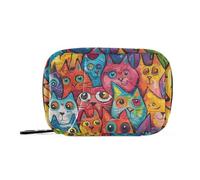 Borsa della medicina del fumetto carino variopinto del mostro per la borsa con scomparti staccabili organizzatore portatile della pillola di giorno