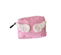 Borsa della moneta dell'ala dell'angelo dolce, borsa cosmetica della cuffia, piccola borsa di stoccaggio di viaggio, rosa, 1.0*1.0*1.0