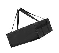 Borsa della spesa isolata pieghevole per la borsa termica della pizza degli articoli caldi o freddi del tessuto non tessuto della borsa di consegna dell'alimento, Nero