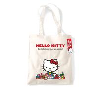 Borsa per la spesa Hello Kitty naturale