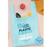 Borsa della spesa pieghevole Pianet Mr Wonderful. Less plastic and the world will be fantastic