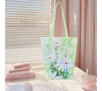 Borsa della spesa pratica a forma di fiore, per la spesa in spiaggia e il