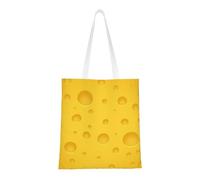 Borsa della spesa riutilizzabile, borsa della spesa, borsa a tracolla in tela multiuso,Formaggio giallo
