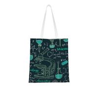 Borsa della spesa riutilizzabile, borsa della spesa, borsa a tracolla in tela multiuso,Scienza chimica interessante