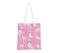 Borsa della spesa riutilizzabile, borsa della spesa, borsa a tracolla in tela multiuso,Simpatico cane dalmata