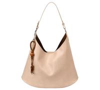 Borsa della spesa vintage PU borsa a tracolla con manico superiore Slouchy hobo per donne Shopping Incontri Pendolare, beige., 380.00 x 330.00 x 105.00 mm