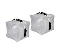 Borsa dell'acqua a prova di perdite, 20 l, in PVC trasparente portatile, per escursionismo, campeggio, ciclismo, soluzione di idratazione facile