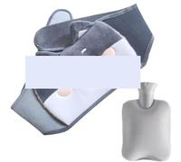 Borsa dell'acqua calda, 2 pezzi di fascia for il riscaldamento addominale dello stomaco, cintura calda for la copertura della vita(Grijs)