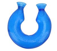 Borsa dell'acqua Calda a Forma di U, Borsa dell'acqua Calda da 1,4 Litri per l'inverno (copertina blu)