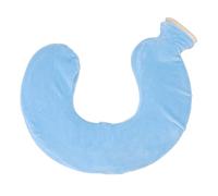 Borsa Dell'acqua Calda a Forma di U, Impacco Termico Scaldamani per Collo e Spalle, Borsa Dell'acqua Calda in Gomma Morbida per Collo Caldo con Copertura in Tessuto Staccabile, Borsa(Azzurro)