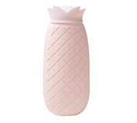 Borsa dell'acqua calda, borsa dell'acqua calda in silicone a forma di ananas, scaldamani a prova di perdite, borsa riscaldante invernale per impacchi caldi e freddi