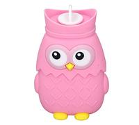 Borsa Dell'acqua Calda, Borsa Dell'acqua Calda Portatile in Silicone Per La Conservazione del Calore dei Cartoni Animati Per L'inverno, Adatta Per Mantenere L'addome E La Schiena Caldi(Rosa)