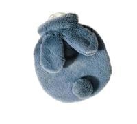 Borsa dell'acqua calda, Borsa for acqua calda in peluche addensata da 2 pezzi, prodotti for il riscaldamento invernale con copertura in tessuto 400 ml(Deep Blue)