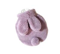 Borsa dell'acqua calda, Borsa for acqua calda in peluche addensata da 2 pezzi, prodotti for il riscaldamento invernale con copertura in tessuto 400 ml(Purple)