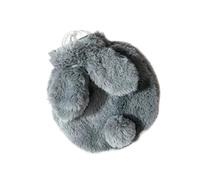 Borsa dell'acqua calda, Borsa for acqua calda in peluche addensata da 2 pezzi, prodotti for il riscaldamento invernale con copertura in tessuto 400 ml(Grijs)