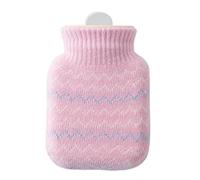 Borsa dell'acqua calda, Borsa for acqua calda in silicone da 2 pezzi, borsa for, scaldamani caldi(Roze)