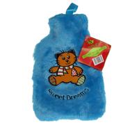 Borsa Dell'Acqua Calda Comodo Pile Peluche Borsa - Soffice Azzurro Orso Cover