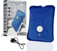Borsa dell'acqua calda elettrica ricaricabile, riscaldamento rapido 75 °C, borsa dell'acqua calda a lunga durata, velluto confortevole, sollievo dal dolore muscolare e mestruale, 27 x 18 x 4 cm