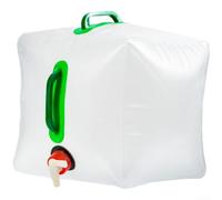 Borsa dell'acqua pieghevole portatile da 10 l, grande capacità, contenitore per acqua pieghevole, per campeggio, escursionismo, spiaggia, picnic, verde (D)