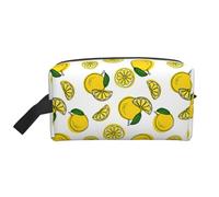 Borsa dell'organizzatore di viaggio stampata modello della frutta del limone, custodia ad alta densità di stoccaggio con schiuma protettiva per elettronica