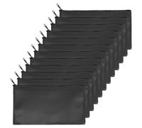 Borsa deposito 11"x6" per banche, 12 sacchetti monete portavalori, nera