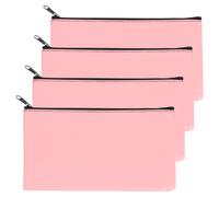 Borsa deposito 11\"x6\" per banche, 4Pcs buste monete portasoldi rosa