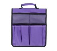 borsa di attrezzature, Borsa porta attrezzi da giardino in tessuto Oxford 210D con scomparti multipli, 30,5 x 33 cm, verde, nero e viola, 1 pezzo(Purple)