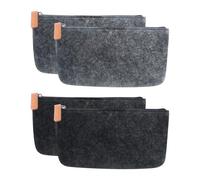 Borsa Di Cancelleria In Feltro Da 4 Pezzi, Sacchetto A Penna Semplice, Cartoleria Per Studenti, Borsa Per Lo Stoccaggio Multifunzione, Borsa Per Trucco Portatile.