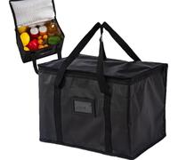 Borsa di consegna per alimenti, borsa per alimenti isolata | Grande borsa per la spesa - Borse per la spesa riutilizzabili con cerniera, borsa termica multifunzionale