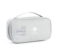 Borsa Di Emergenza Protettiva,Kit Di Pronto Soccorso Medico,Borsa Portatile For La Conservazione Di Farmaci All'aperto,Adatta For Casa,Campeggio,Camion(Gray,9.1x5.3x2.8in)