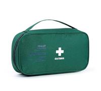 Borsa Di Emergenza Protettiva,Kit Di Pronto Soccorso Medico,Borsa Portatile For La Conservazione Di Farmaci All'aperto,Adatta For Casa,Campeggio,Camion(Dark green,9.1x5.3x2.8in)