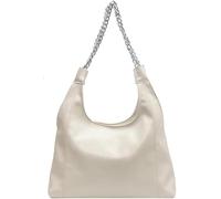 Borsa di Grande capacità per Le Donne Borsa in Pelle Pu Elegante Borsa A Tracolla A Catena Versatile Dating Shopping, Beige