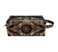 Borsa di immagazzinaggio cosmetica delle donne di disegno della struttura di stile dell'annata, borsa da toilette di trucco appesa, borsa portatile di viaggio della scuola della, Multicolore 06,