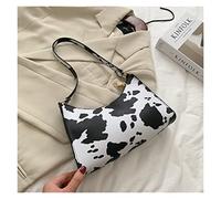 Borsa di Lusso da Donna con Stampa zebrata alla Moda Borsa a Tracolla ascellare Semplice in PU Borsa da Donna for Borsa da Donna (Color : Cow Handbag, Size : 25.5x6.5x17.5cm)
