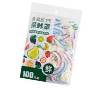 Borsa Di Manutenzione - 100 Pezzi Riutilizzabili Relioble Fresh Keep Bag | Copertura Per Ciotola Elastica | Coperta Di Conservazione Alimentare Trasparente Adatto Per Cucina Utilizzare La Prote