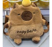 Borsa di moda a forma di capibara in finta lana morbida e carina - Borsa a tracolla multifunzionale morbida, zaino, borsa per la scuola, borsa per ragazzi, borsa, borsa, valigia, perfetta per ragazze,