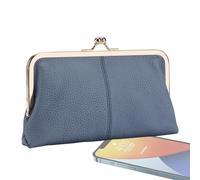 Borsa di moneta a chiusura a di bacio - Mini borsetta, borsa per monete classiche, portafoglio compatto | Design elegante con chiusura a scatto e tessuto liscio per idee regalo di gite casual