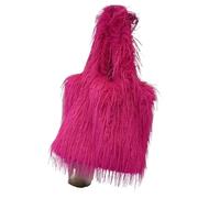 Borsa Di Peluche Borsa a tracolla for capelli da donna, festa, banchetto, alla moda, portare sottobraccio, di grande capacità, all'ingrosso per Giornaliere(Rose red)