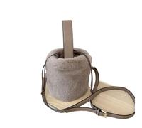 Borsa Di Peluche Borse Donna Secchiello Peluche Inverno Grande Capacità Caldo Monospalla Elegante Morbido Autunno Studenti Casual Moda(Brown)