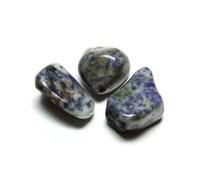 Borsa Di Pietre Tumble Di Sodalite A Macchie Bianche 500 Grammi Lo Scarabeo CR22
