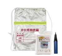 Borsa di preparazione, Borsa di sopravvivenza, Zaino con coulisse di sopravvivenza riflettente impermeabile, Borsa impermeabile per attrezzature da esterno, zaino ignifugo per la prevenzione dei disas