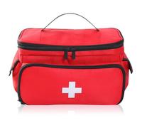 Borsa di primo soccorso vuota, kit di primo soccorso, borsa medica per la casa, portatile e leggera, con manico per medico di famiglia, visita ospica, viaggio o evento di emergenza