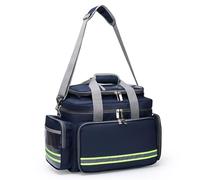 Borsa di primo soccorso vuota, professionale, grande, per kit di pronto soccorso, borsa medica per trauma di emergenza, con divisori interni staccabili, per serbatoio di ossigeno, per EMT, SME