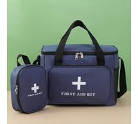 Borsa di pronto soccorso di grande capacità con tasche multiple, con tracolla, borsa a tracolla per sport all'aperto, elementi essenziali per vacanze, ritorno a scuola, organizzatore di medicinali, bo