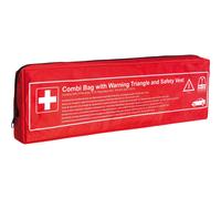Borsa di pronto soccorso per veicoli Walser con triangolo di emergenza rosso